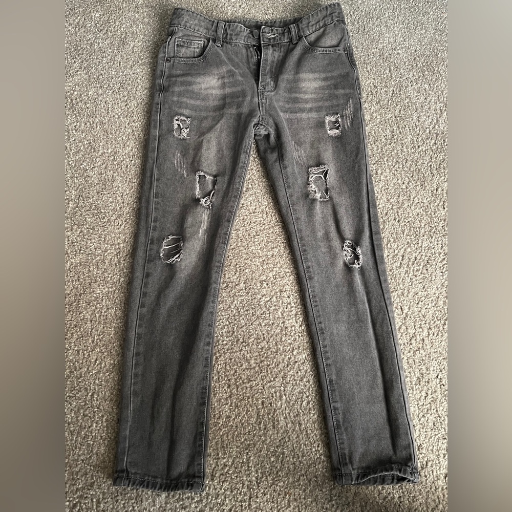 Boys ripped distressed jeans